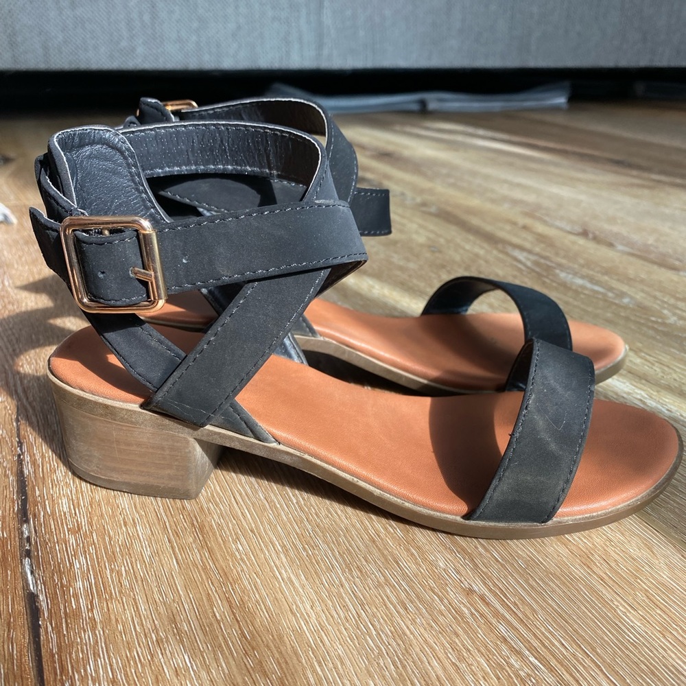 Low block heel sandals